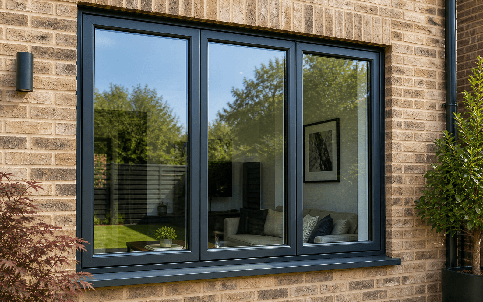 Aluminium windows slim frame